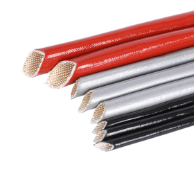 Funda de fibra de vidrio de caucho de silicona extruido-SB-SGS-E