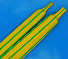 Tubo termorretr&aacute;ctil amarillo y verde (2:1 y 3:1) -SBD-SWHF-YG